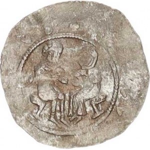 Vladislav I. (1109-1125), Denár C - 532 var.: 3 hvězdy Šmerda 480b, Videman 19