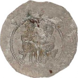 Vladislav I. (1109-1125), Denár C - 532 var.: 4 hvězdy 0,736 g, pár písmen vyraženo