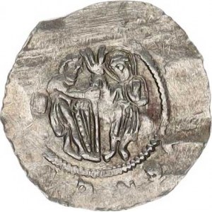Vladislav II. (1140-1174), Denár C - 587 var.: se svatozáří R 0,739 g