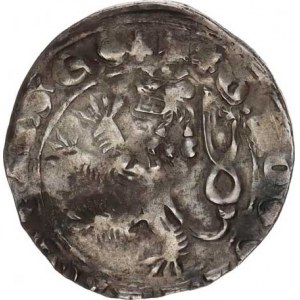 Jan Lucemburský (1310-1346), Pražský groš Smolík 8, čtyřlístek pod korunou 3,36g