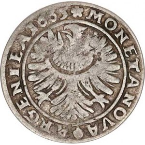 Lehnice-Břeh, Christian (1639-1672), VI kr. 1665 b.zn., Volava Sa 435, Kop. 5463 2,933g