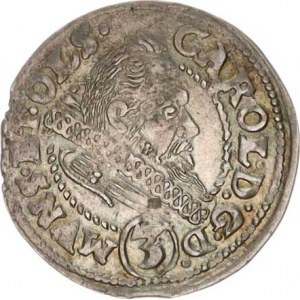Münsterberg-Olešnice, Carl II. (1587-1617), 3 kr 1612 BVS Sa 107 1,751g
