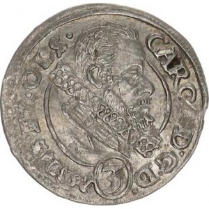 Münsterberg-Olešnice, Carl II. (1587-1617), 3 kr 1614 BVS, Olešnice-Sonn Sa 122/ 28 var. opis: CAP.