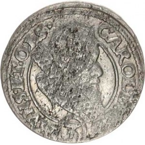 Münsterberg-Olešnice, Carl II. (1587-1617), 3 kr 1615 HT jako Sa 127/28, ale poprsí v hladkém kruhu