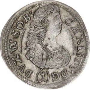 Würtemberg-Olešnice, Christian Ulrich (1668-1704), 1 kr. 1682 Sa 273, Kop.VIII/451