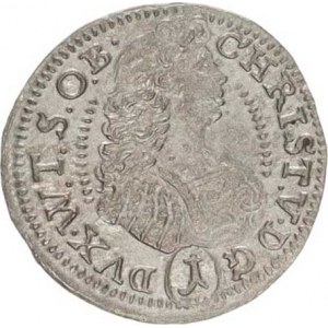 Würtemberg-Olešnice, Christian Ulrich (1668-1704), 1 kr. 1683 Sa 281; Kop.VIII/451 0,751 g