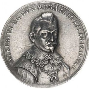 Valdštejn, Albrecht (1583-1634), Česká Lípa - tolar. medaile k výročí zavraždění 1934 - poprsí mír