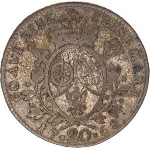 Mainz-arcibisk., Emeric Joseph (1763-1774), 20 Kreuzer 1768 FB KM 367 6,436 g