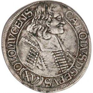Olomouc, Karel II. Liechtenstein (1664-1695), XV kr. 1676 špice SV 375 E1 / /B? R, škrt