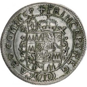 Olomouc, Karel II. Liechtenstein (1664-1695), VI kr. 1665 špice S-V 339 var.: v Rv. schází rozděl.