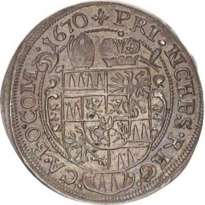 Olomouc, Karel II. Liechtenstein (1664-1695), 3 kr. 1670, zn.špice, var.:široké poprsí S-V 326 var.