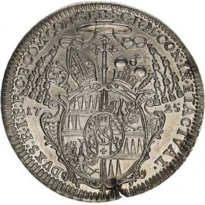 Olomouc, Wolfgang Schrattenbach (1711-1738), Tolar 1725 SV 750, naprasklý stř. ražbou