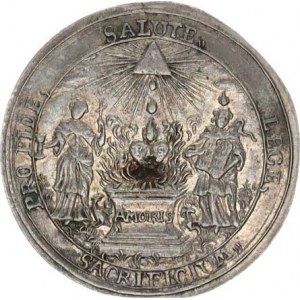 Olomouc, Ferdinand Troyer (1745-1758), Medaile intronisační 1747, malá Ag 27 mm Taul 214 R