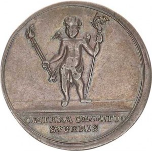 Olomouc, Leopold II., z Eghku (1758-1760), Medaile intronizační 1759, malá Ag 29 mm Taul 229 R