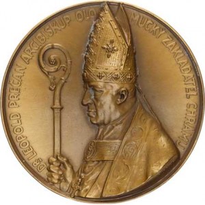 Olomouc, Leopold Prečan (1923-1947), Medaile na založení chrámu sv.Cyrila & Metoda v Hejčíně-Olomou