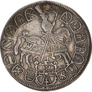 Řád Německých rytířů, Maximilian (1588-1618), 1/4 Tolar 1612 Sa 1356 7,119 g, zaprav. dírka