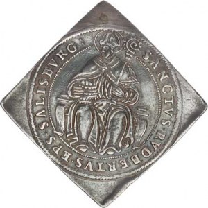 Salzburg - arcib., Wolf Dietrich Raitenau (1587-1612), Tolarová klipa b.l. - štít se 6 polí / Ruper