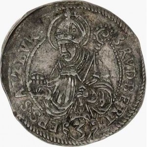 Salzburg - arcib., Wolf Dietrich Raitenau (1587-1612), 3 kr. b.l. - erb / Rupert RR Probst 358; Š