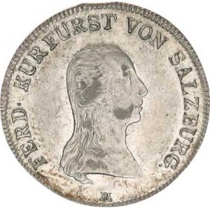 Salzburg - arcib., Ferdinand arciv. (1803-1806), VI kr. 1803 M KM 495, nep. nedor. střed rv.