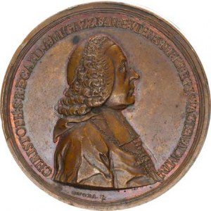 Vídeň - biskup., Christ.Anton v.Migazzi (1757-1803), Pamětní medaile ke jmenování kardinálem1761. P
