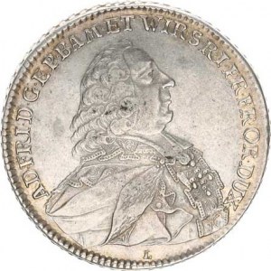 Würzburg - biskup., Adam Friedrich (1755-1779), Tolar 1765 L / M.W.P. KM 392; Dav. 2899 27,883 g