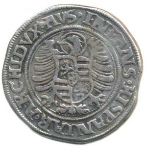 Ferdinand I. (1526-1564), 1/2 Tolar 1549, Jáchymov-Puellacher MKČ 127 var., opis: FERDIN