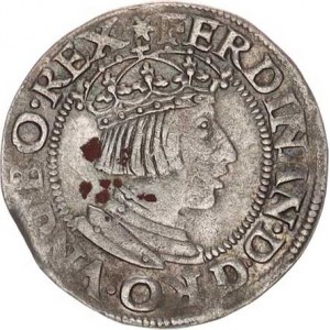 Ferdinand I. (1526-1564), 3 kr. 1549 Vídeň, Hartmann, mír. kraj. stř., dr. nedor.