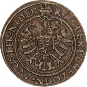 Ferdinand I. (1526-1564), Početní groš Dolnorakouské komory 1562, ve vnitřním kruhu 5 erbů,