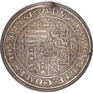 Ferdinand - arcivévoda (1565-1595), Zlatník (60 kr.) 1572, Tyroly Hall RR var.: av. MzA 57