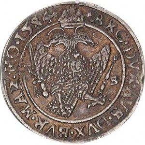 Rudolf II. (1576-1612), 1/4 Tolar 1584 KB R Husz. 1046 7,061 g, nep. hr.