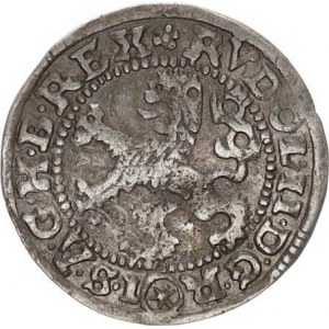 Rudolf II. (1576-1612), Bílý groš b.l., zn. hvězda v kroužku, Č.Budějovice-Schönfeld