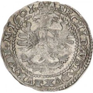 Rudolf II. (1576-1612), Bílý groš 1601, K.Hora-Spiess 1,85g, zc. nep. nedor.