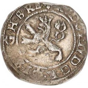 Rudolf II. (1576-1612), Malý groš 1591, Praha-Ercker HN 21/7b tečky u letopočtu