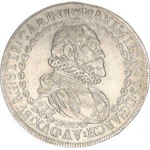 Maximilián - arcivévoda (1612-1618), Tolar 1613, Tyroly Hall - typ datace pod poprsím (1613) Voglh.