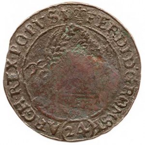 Ferdinand II. (1619-1637), 24 kr. 1623, Hradec u Opavy-Zwirner+Raschke jako MKČ 1136 opis: