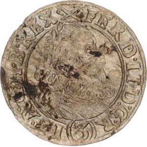 Ferdinand II. (1619-1637), 3 kr. 1627 HR, Vratislav-Riedel+Ziesler MKČ 1017 opis: D: G. R