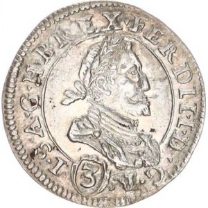 Ferdinand II. (1619-1637), 3 kr. 1632, Štýrsko Graz var. opisu: FERDII. I. D. G.R. () I. S.
