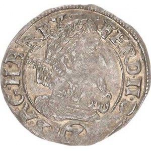 Ferdinand II. (1619-1637), 3 kr. 1636, Kutná Hora-Geronis RR MKČ 815 - větší hlava