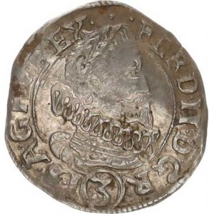 Ferdinand II. (1619-1637), 3 kr. 1636, Kutná Hora-Geronis RR MKČ 815 var. velký prsn