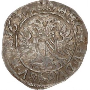 Ferdinand II. (1619-1637), 3 kr. 1636, Kutná Hora-Geronis RR MKČ 815 var. velký prsn
