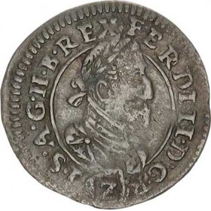 Ferdinand II. (1619-1637), 2 kr. 1627, Štýrsko Graz R, v rv. vada stř.
