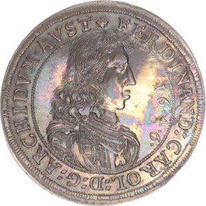 Ferdinand Karel - arcivévoda (1632-1662), Tolar 1646 Tyroly Hall 28,326 g Voglhub. typ 185/I;