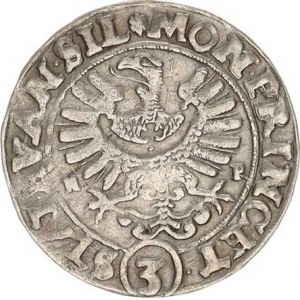 Evangelické slezské stavy (1633-1635), 3 kr. 1634 HR/W, Vratislav-Rieger MKČ 1146 var.: