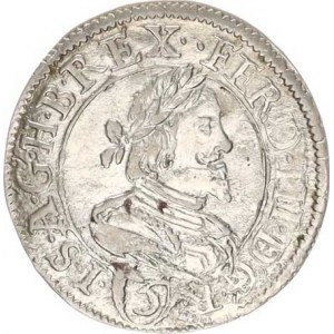 Ferdinand III. (1637-1657), 3 kr. 1637, Štýrsko Graz, dr. vada stř.