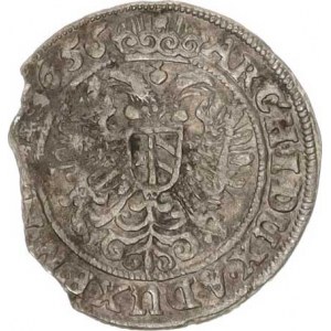 Ferdinand III. (1637-1657), 3 kr. 1656 b.zn., Vratislav-Hübner MKČ 1294 /1,212 g/
