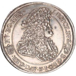 Leopold I. (1657-1705), Tolar 1692 KB - lví hlava v rameni Husz. 1373 28,624 g