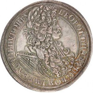 Leopold I. (1657-1705), Tolar 1699 KB Husz. 1374 var.: v rameni 6 teček, opis: b
