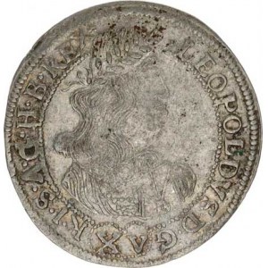 Leopold I. (1657-1705), XV kr. 1660 b.zn., Vídeň R Hol.60.3,1, mělčí ražba