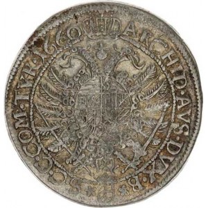 Leopold I. (1657-1705), XV kr. 1660 b.zn., Vídeň R Hol.60.3,1, mělčí ražba