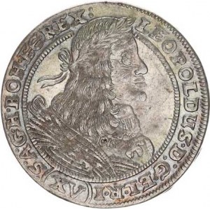 Leopold I. (1657-1705), XV kr. 1661 G-H, Vratislav-Hübner Hol. 61.1,1 RR